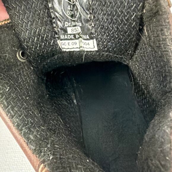 Dr Martens Boots Womens Size 9 Vintage Brown Leather Chunky Sole Distressed - Picture 10 of 14